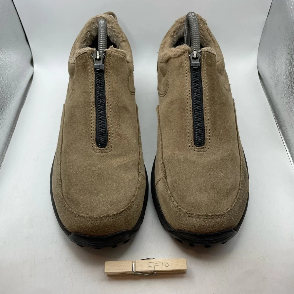 L.L Bean Men's Tan Suede Slip-On Shoes size 8.5